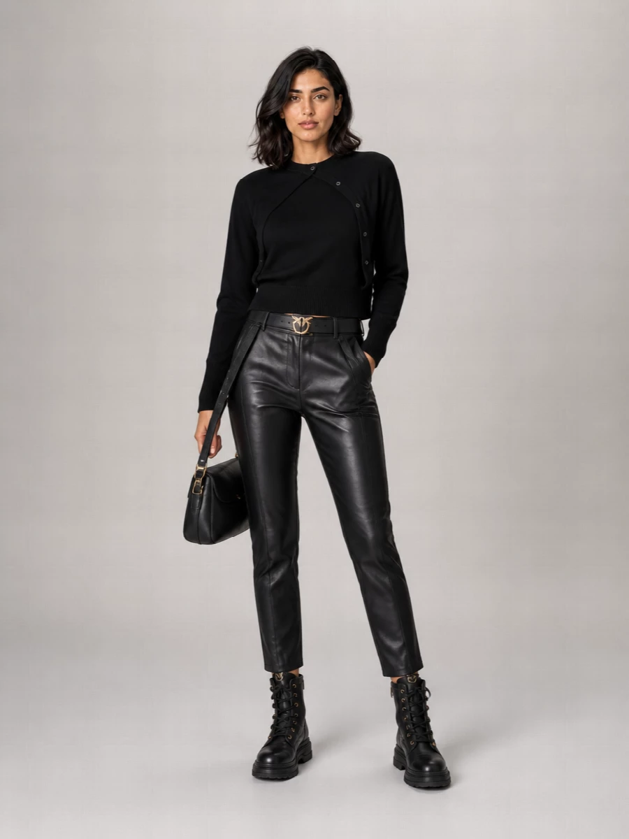 Pinko Wool Long-Sleeve Sweater