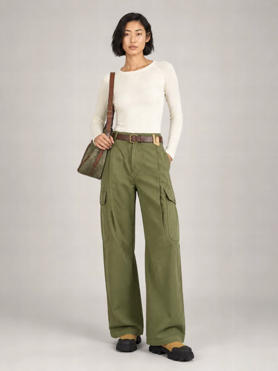 Diesel Medium Canvas And Leather Shoulder Bag