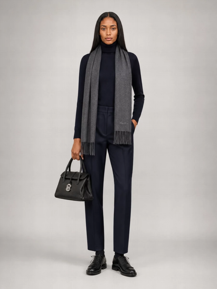 S Max Mara Virgin Wool High Neck Sweater