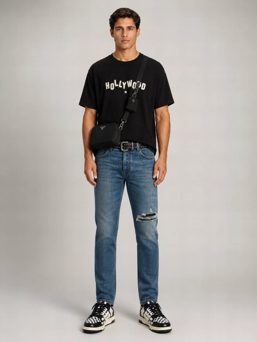 Amiri Leather Low-Top Sneakers
