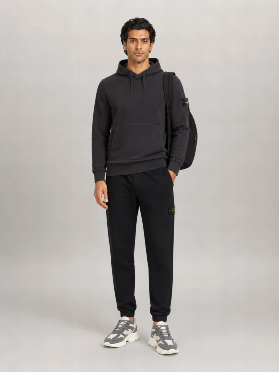 Stone Island Cotton Regular-Fit Hooded Sweatshirt