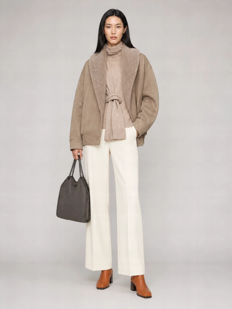 Stella Mccartney faux leather oversized coat