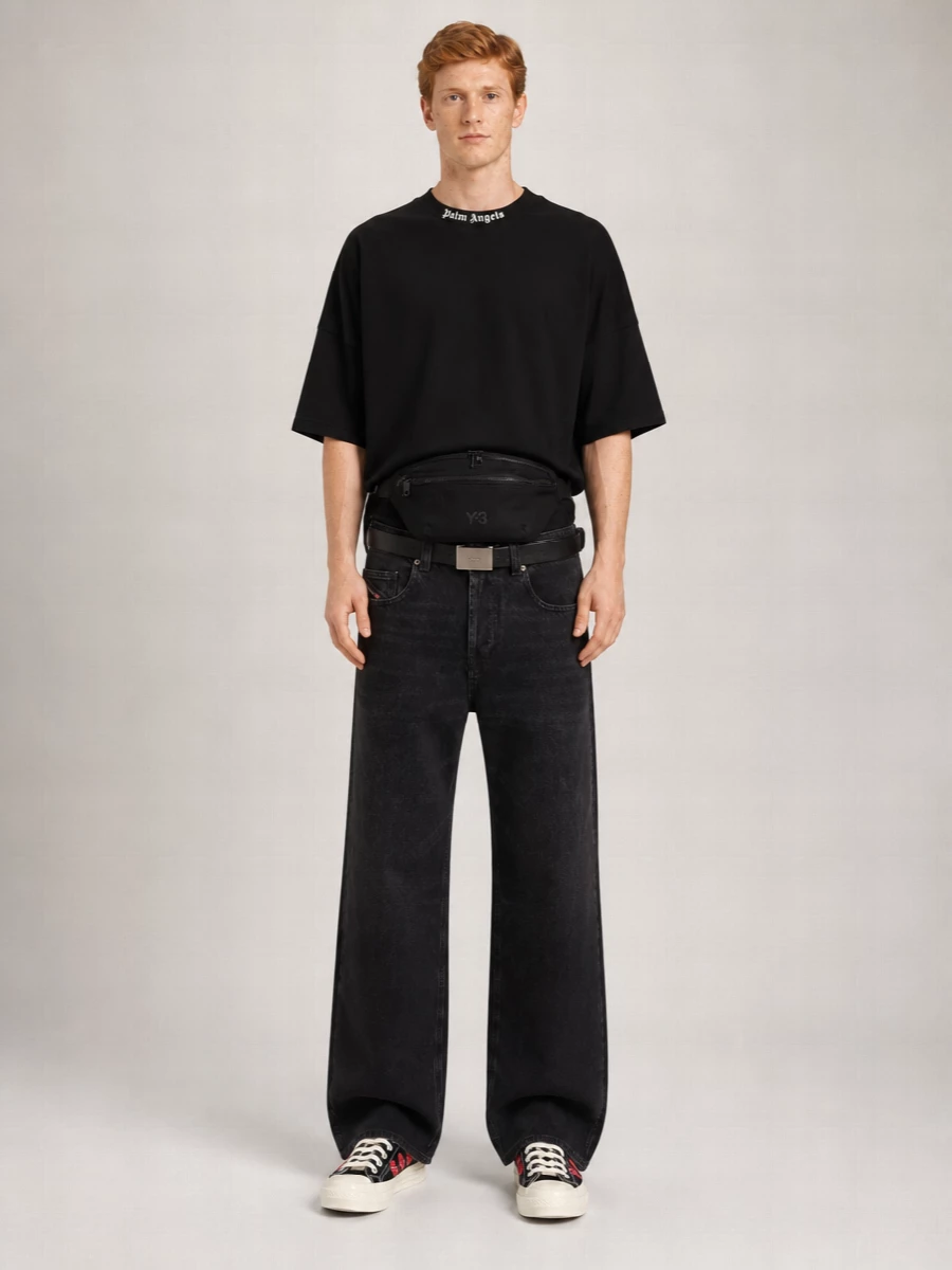 Diesel Denim Wide Leg Trousers