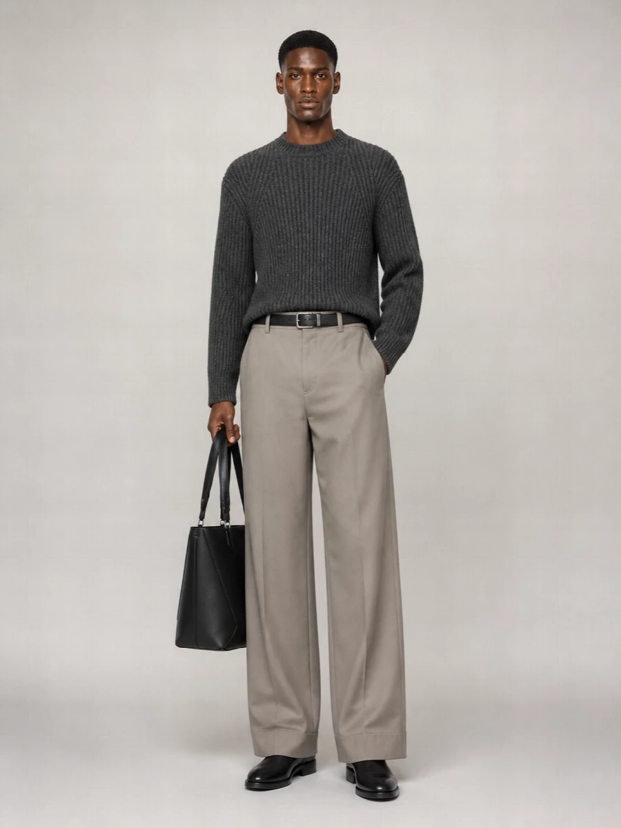 Alexander Mcqueen Cotton Wide-Leg Trousers