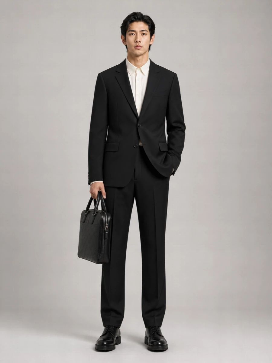 Balenciaga Wool Single-Breasted Tailored Jacket