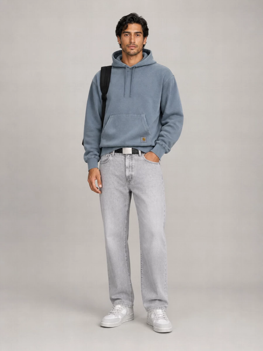 Carhartt Wip Cotton Logo Hooded Sweatshirt