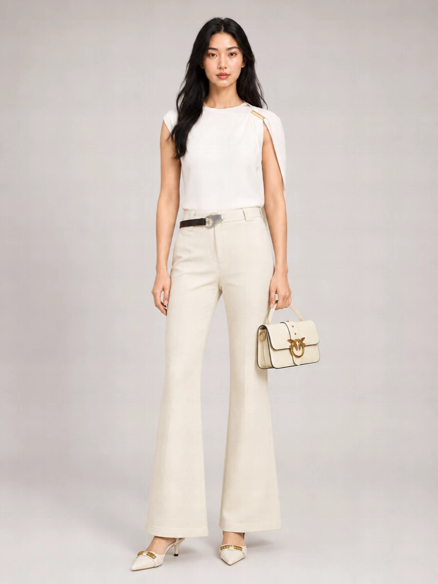 Pinko Paint Flared Trousers