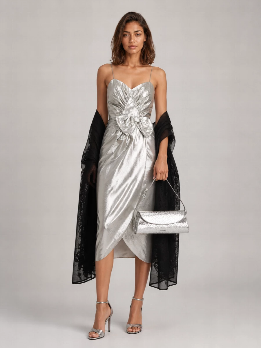 Maison Margiela V-Neck Midi Dress