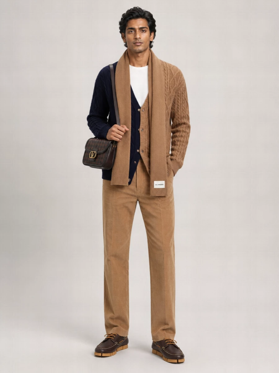 Fendi Leather Deck Loafers