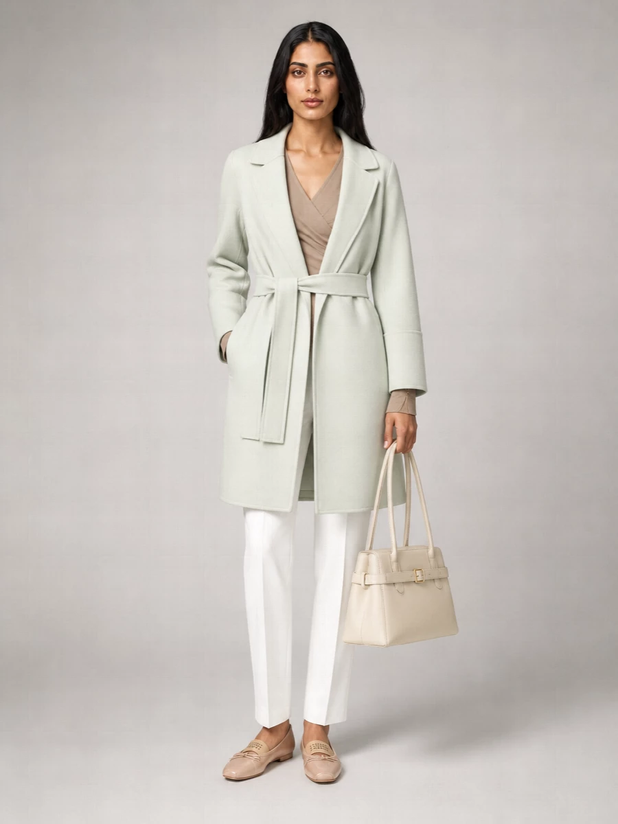 S Max Mara Virgin Wool Single-Breasted Coat