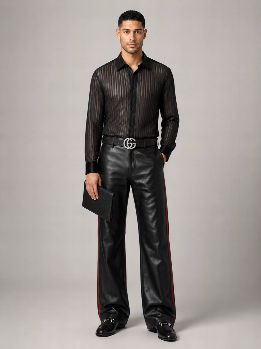 Gucci Leather Reversible Belt