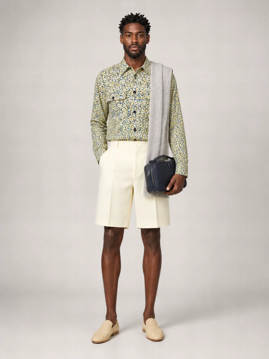 Bottega Veneta Printed Silk Shirt
