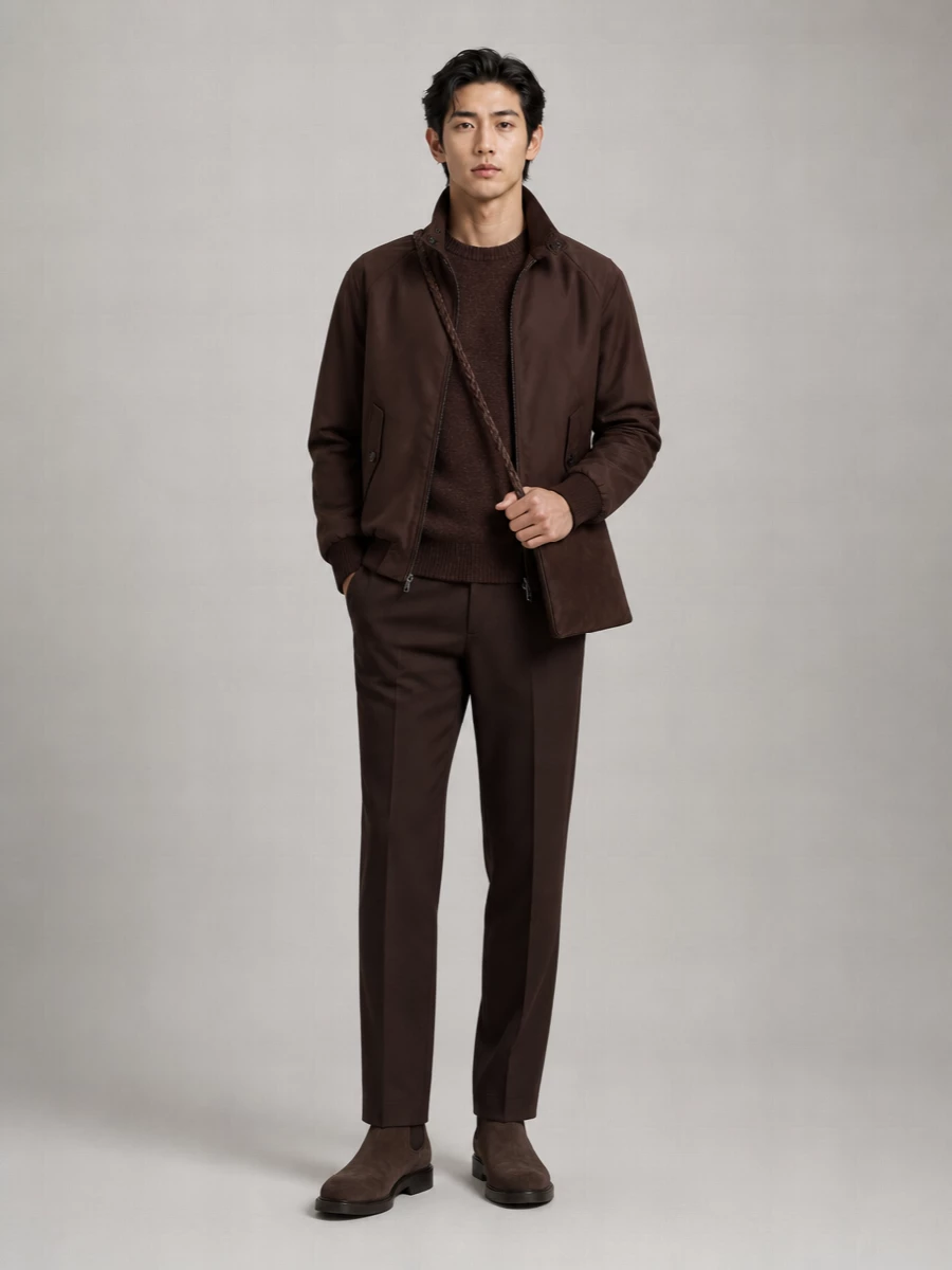 Baracuta thermal single breasted coat