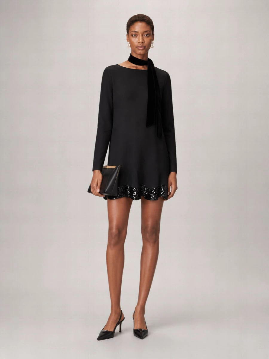 Emporio Armani Boat Neck Long Sleeve Nightdress