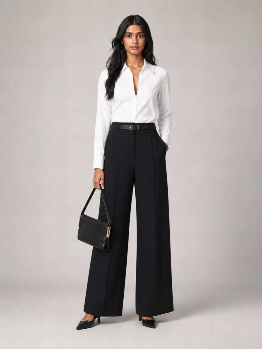 Elisabetta Franchi Cotton V-Neck Long-Sleeve Shirt