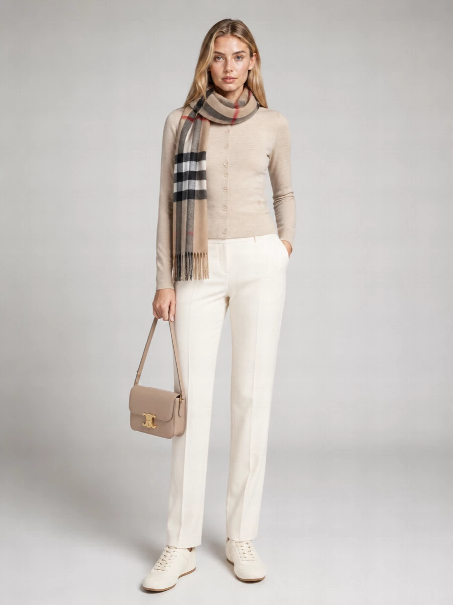 Burberry Wool Short-Sleeve Buttoned Cardigan