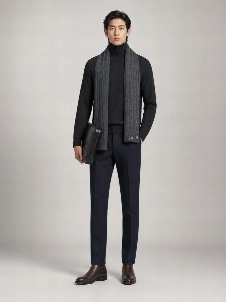 Zanone Virgin Wool Turtleneck Jumper