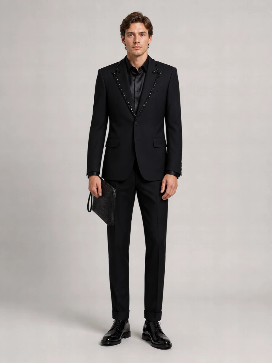 Dolce&Gabbana Wool Silk Tuxedo Jacket
