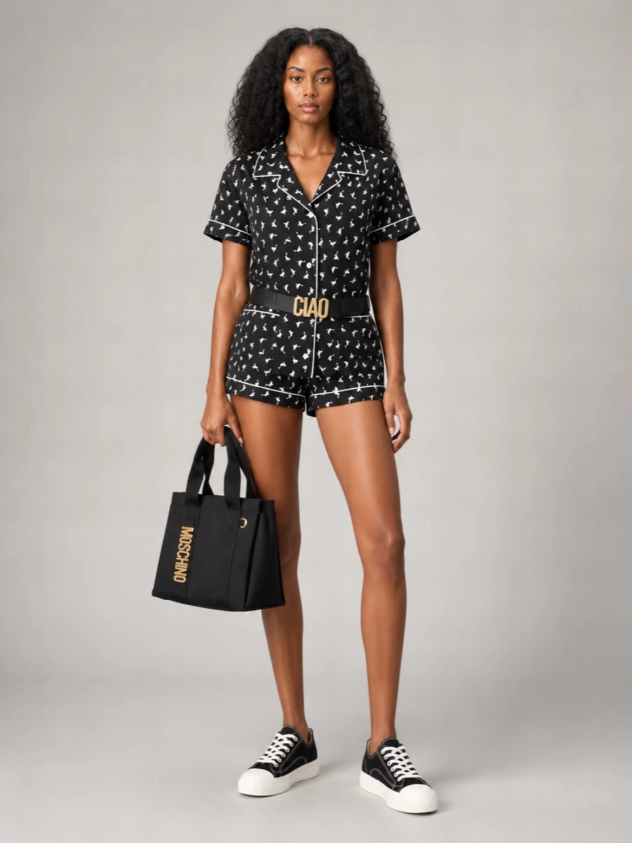 Moschino Silk Knee-Length Shorts