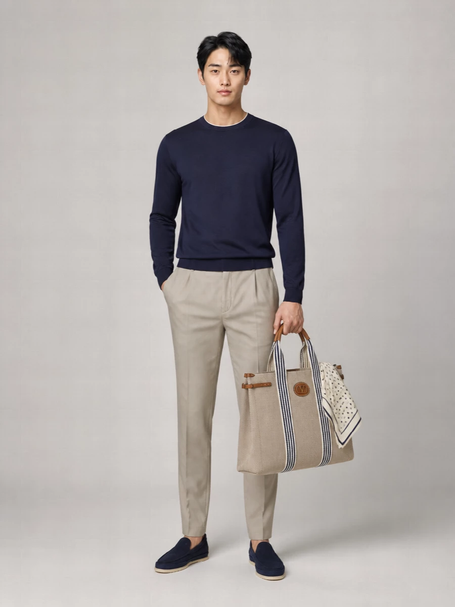 Eleventy Fine-Knit Cotton Crew-Neck Jumper