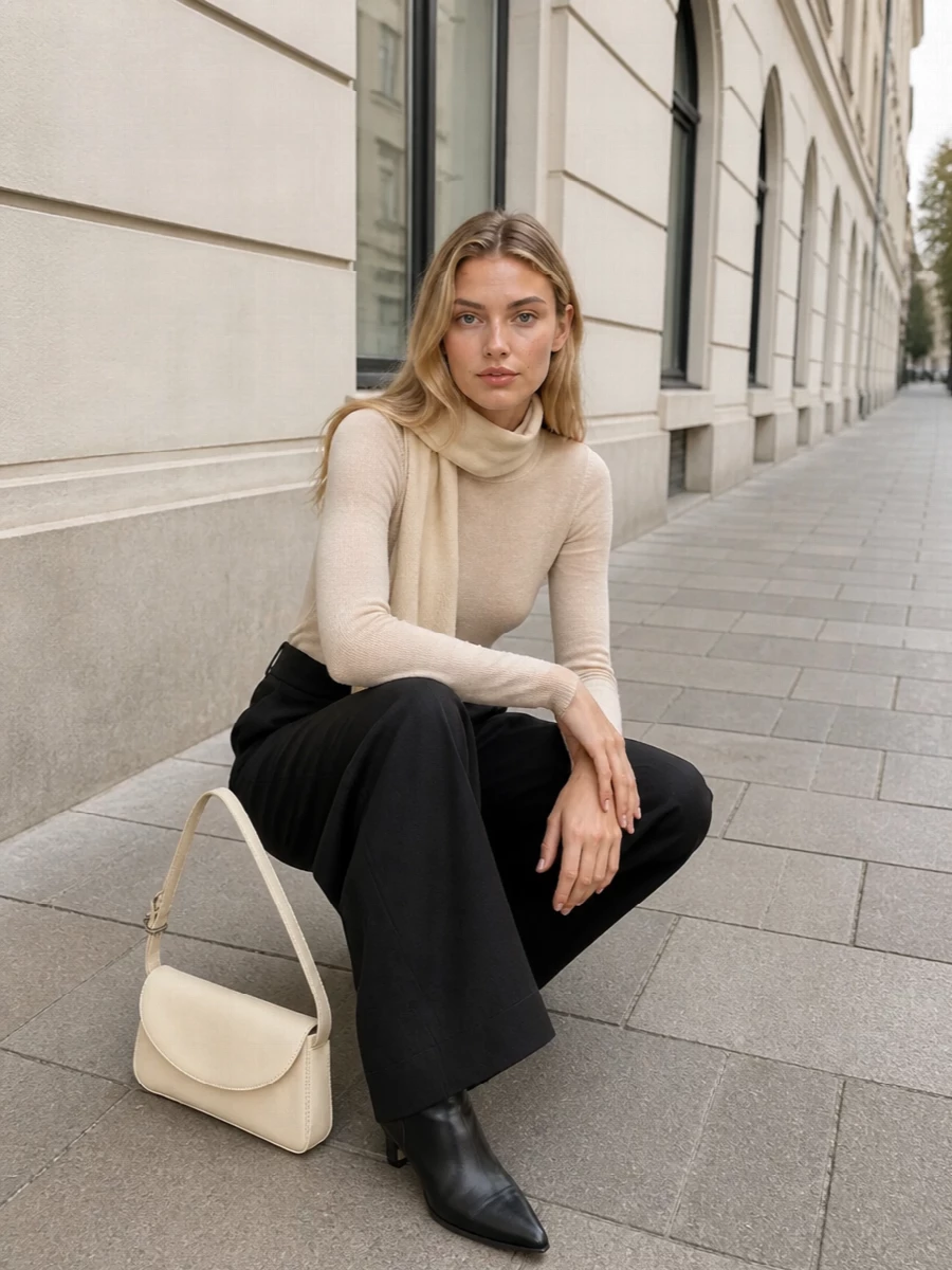Isabel marant knit wide leg trousers outfit