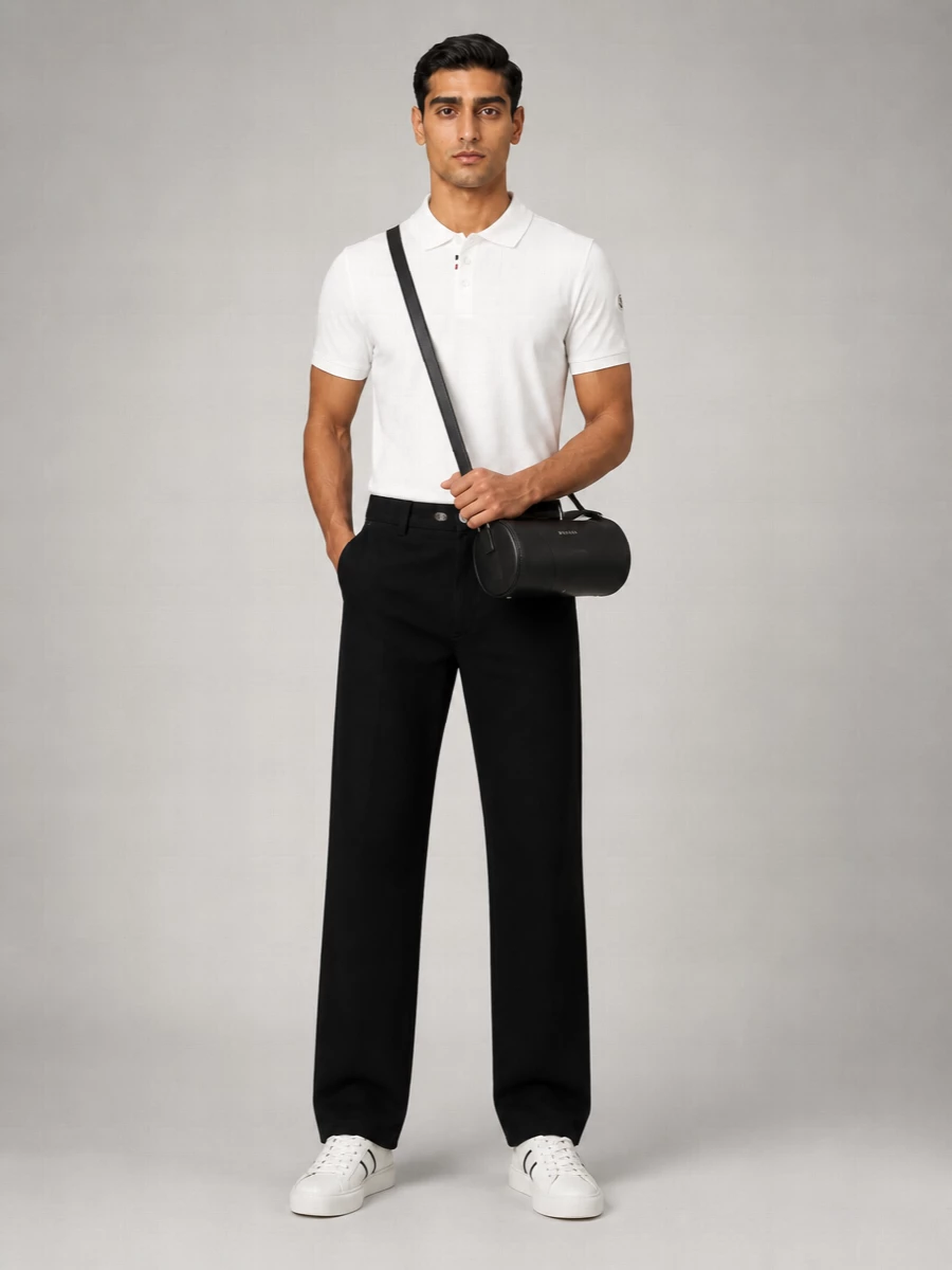Moncler Cotton Piqué Short-Sleeve Polo Shirt