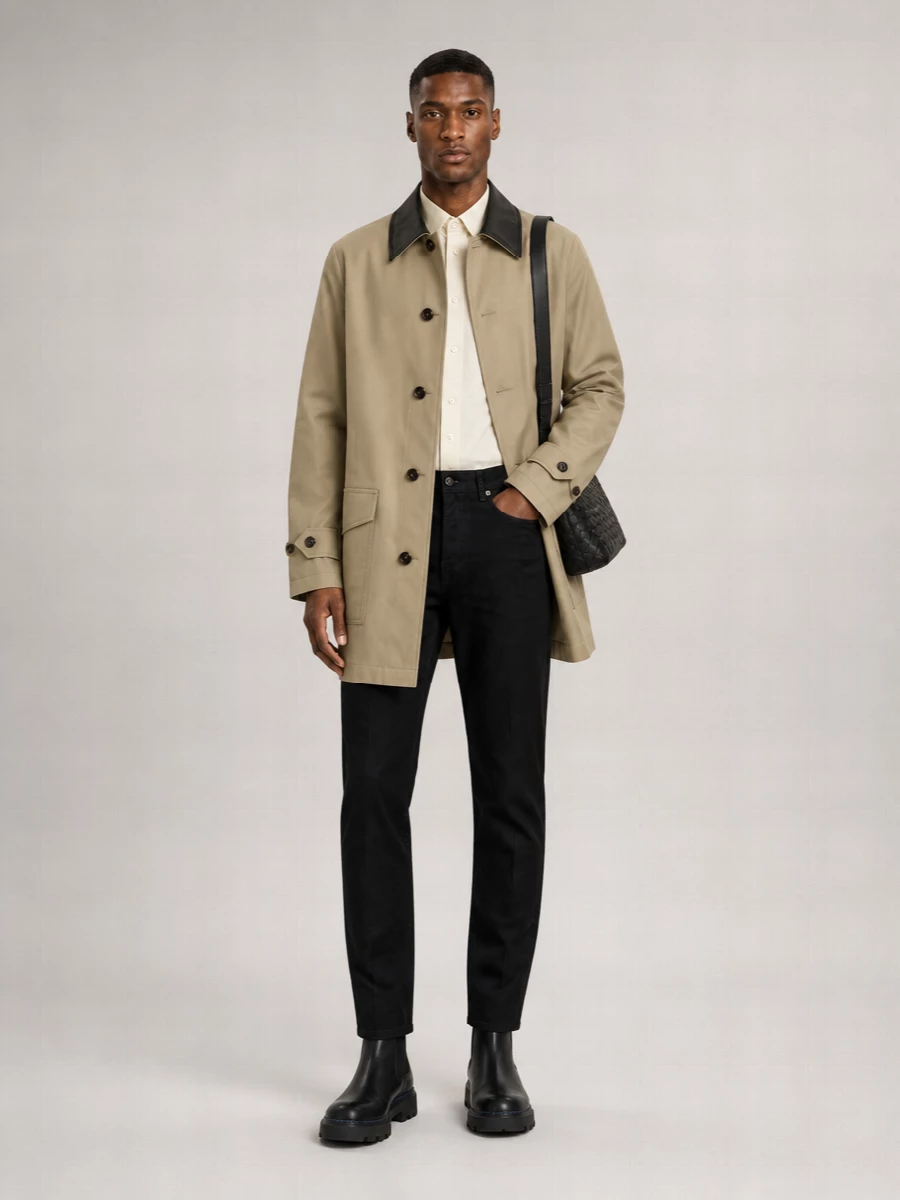 Burberry Cotton Meadowbank Overcoat