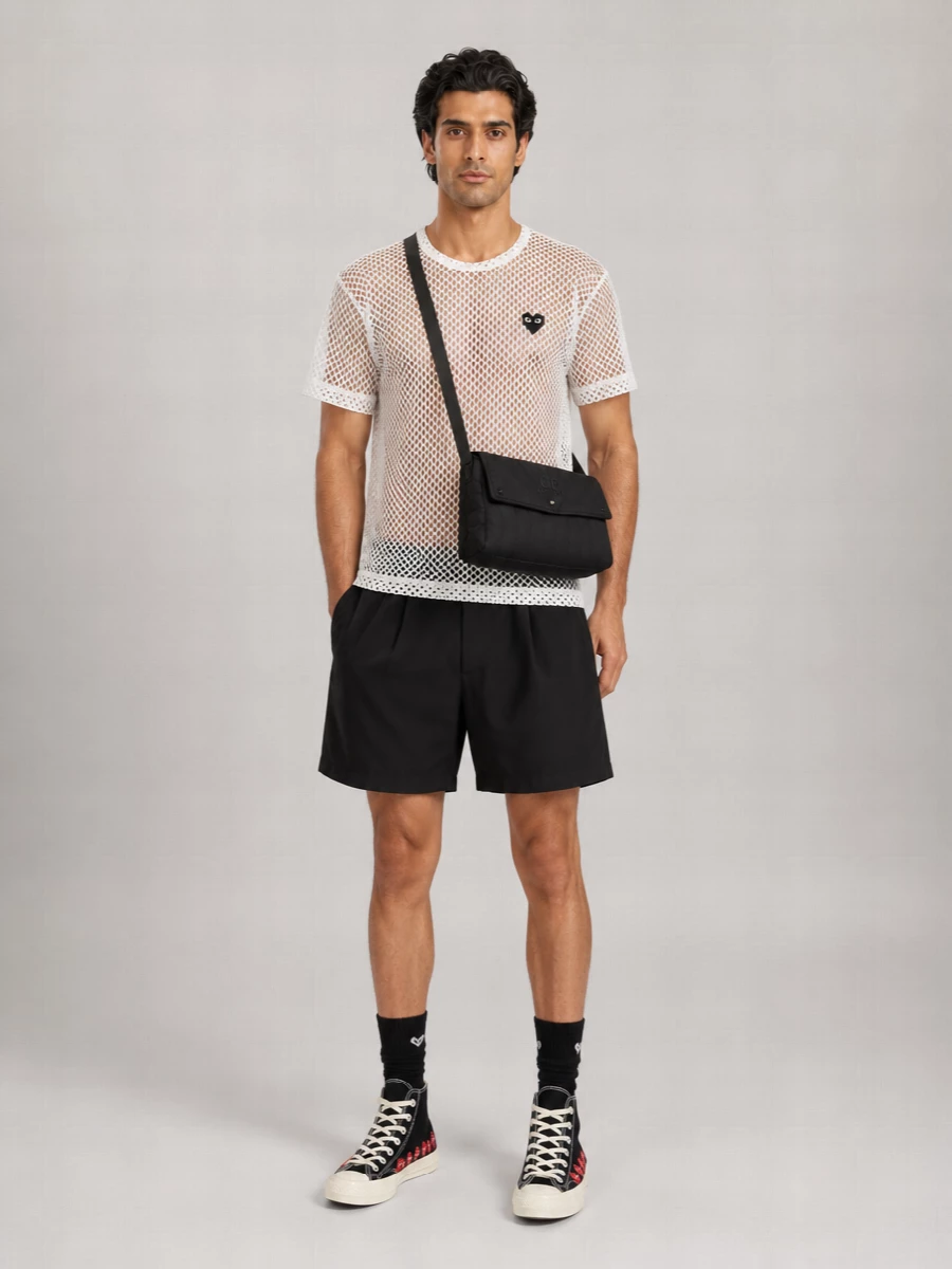 Comme Des Garçons Play Hi-Top Sneakers