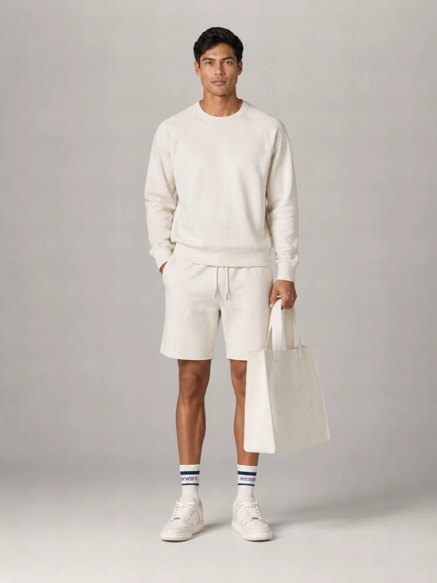 Ami Paris Cotton Logo Sweatshirt