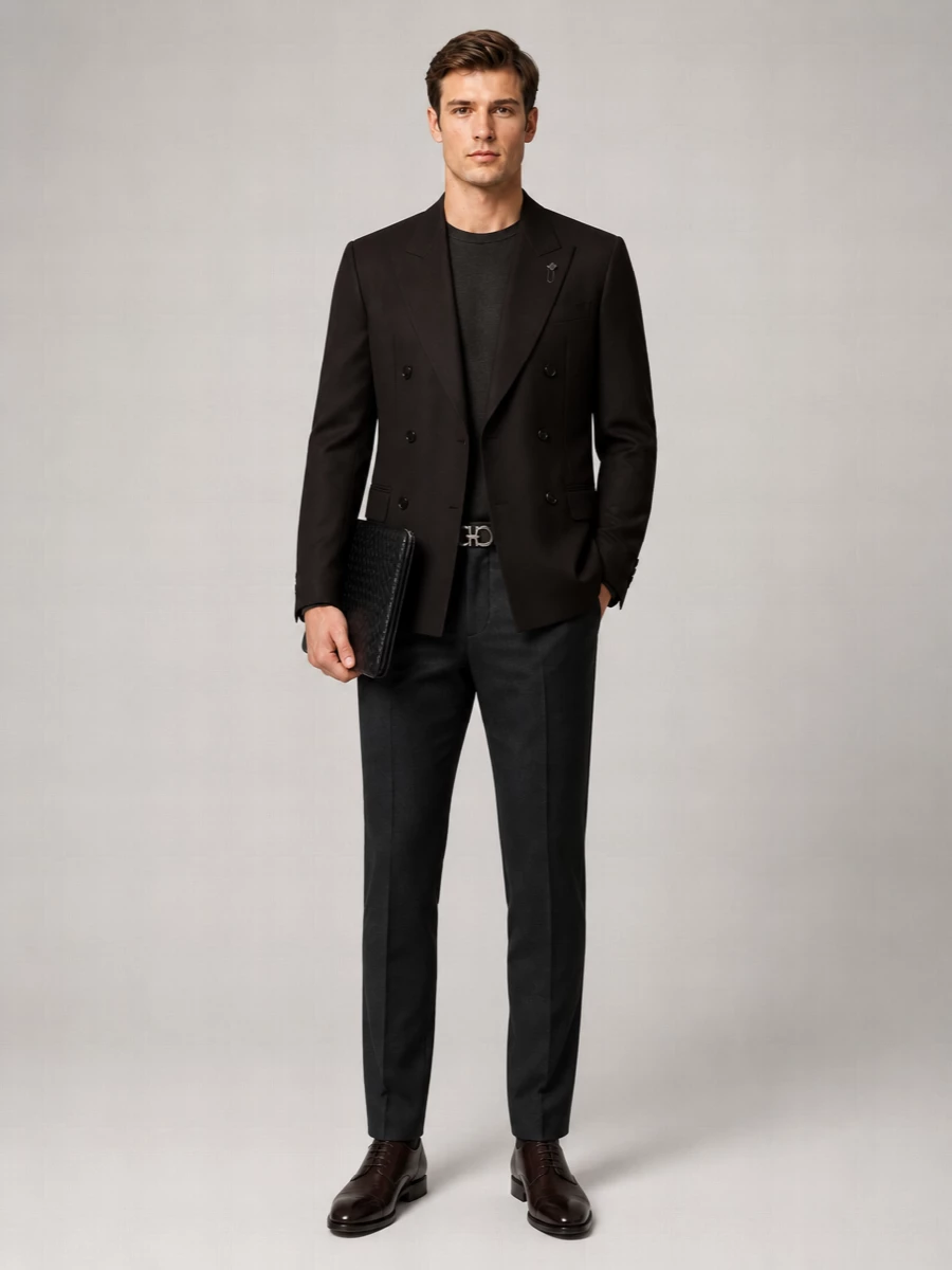 Ferragamo Leather Lace-Up Shoes