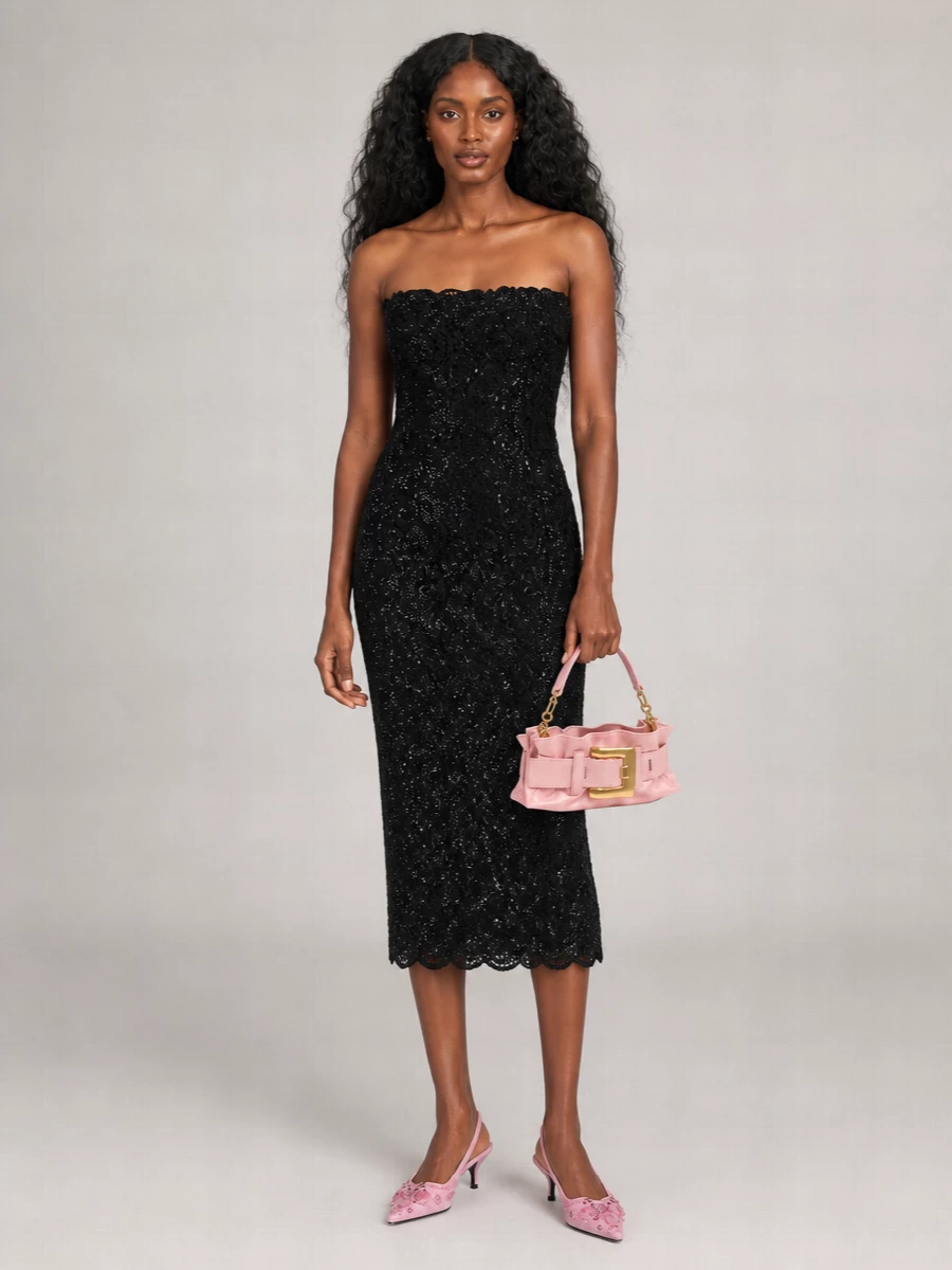 Balmain Anthem Mini Leather Clutch Bag
