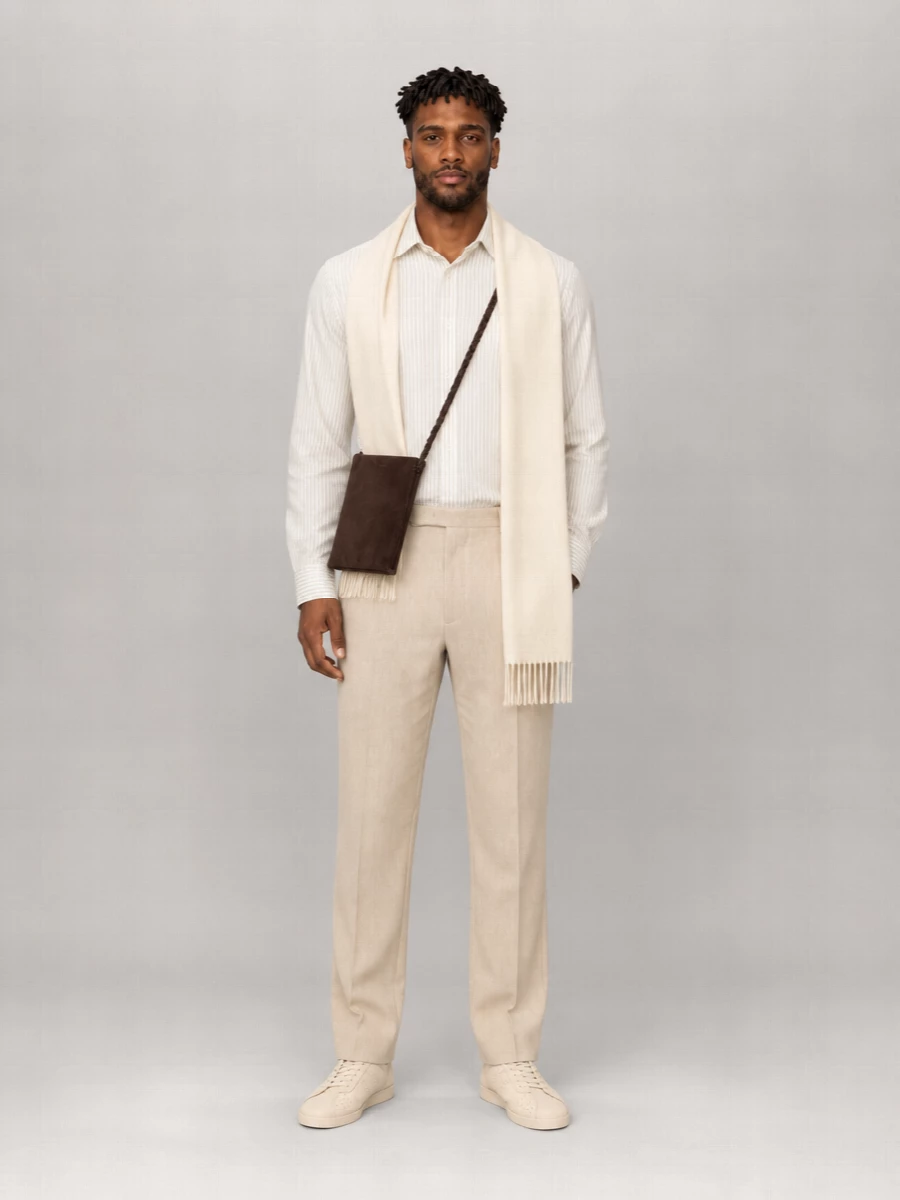Auralee Striped Long-Sleeve Shirt