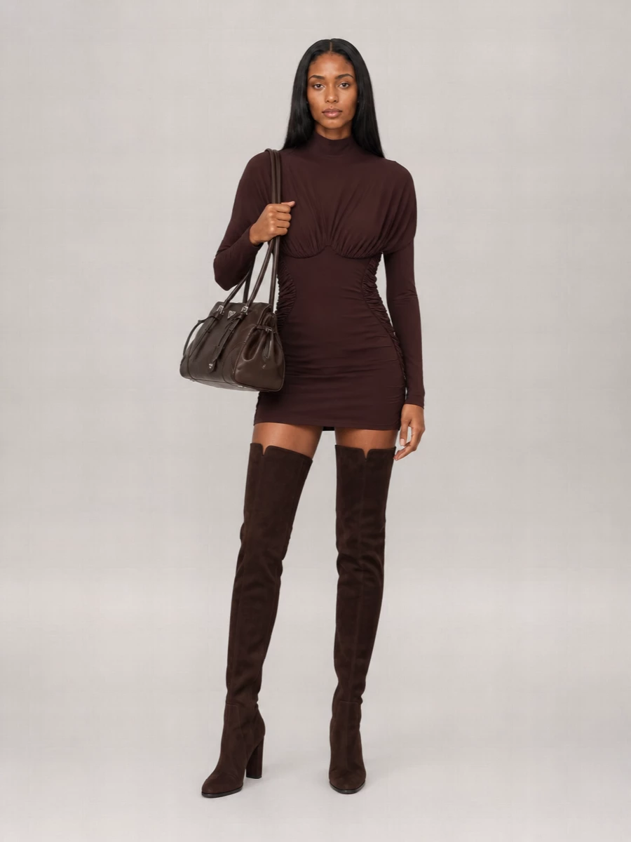 Dolce&Gabbana Leather Over-The-Knee Boots