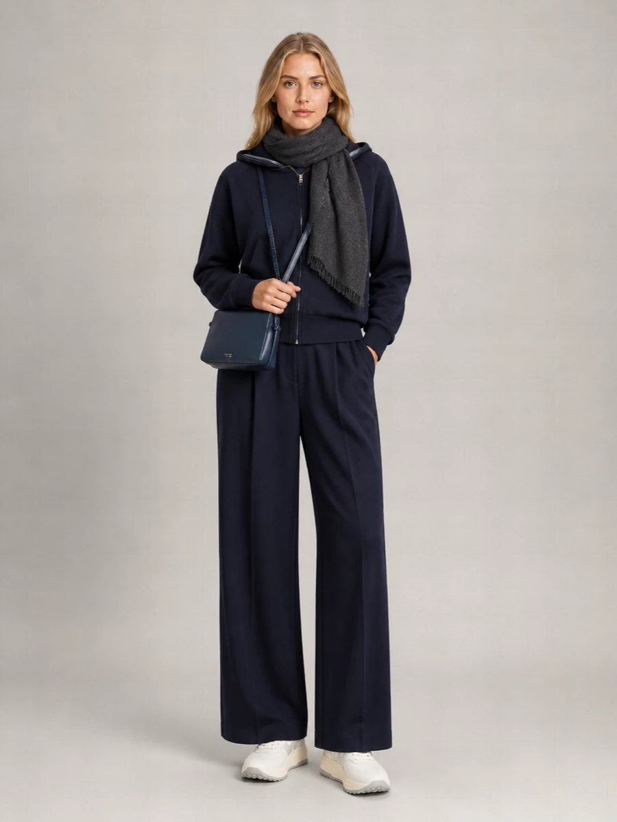 Semicouture Wool Hooded Bomber Jacket