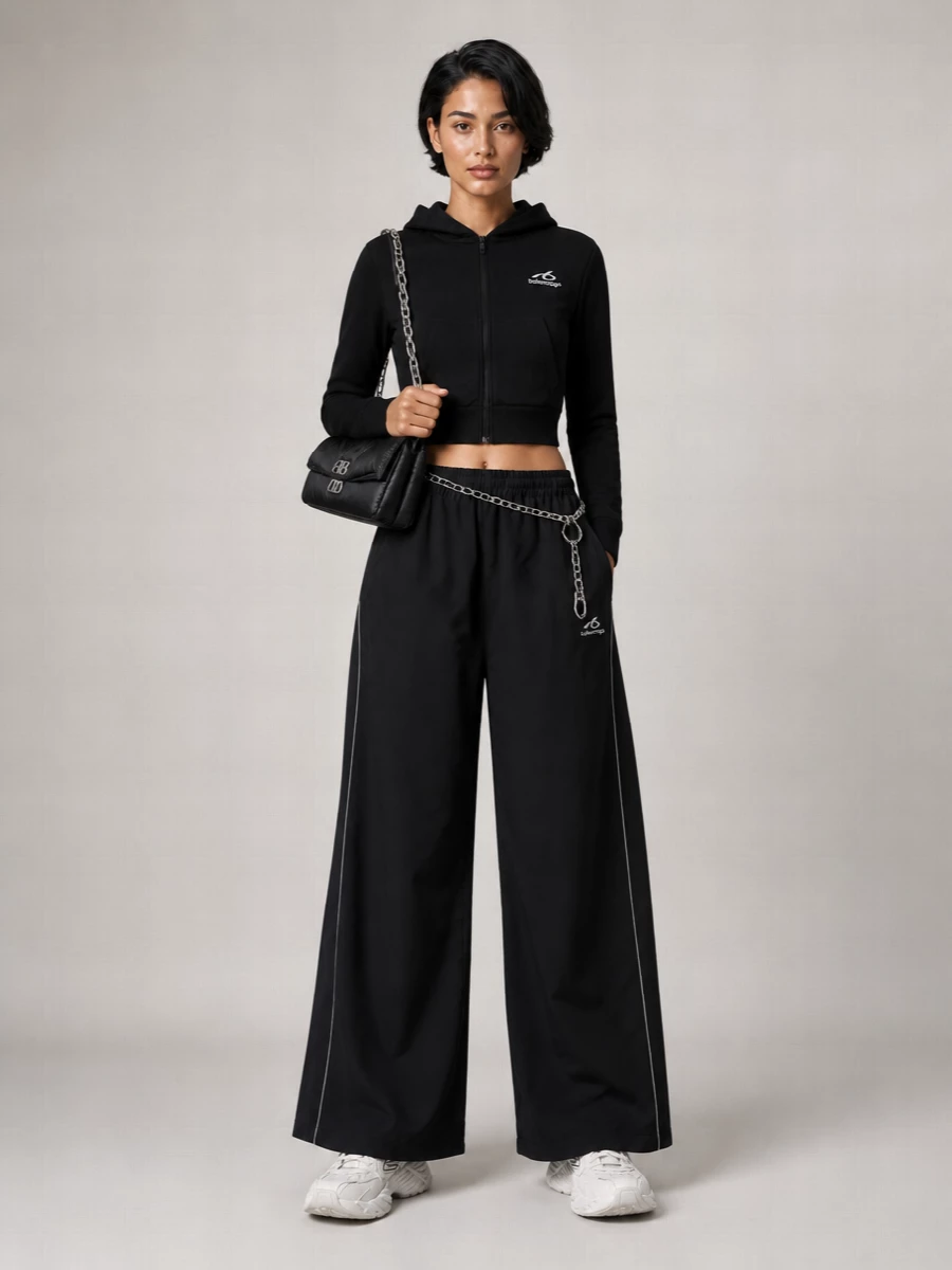 Balenciaga Wide-Leg Lounge Pants