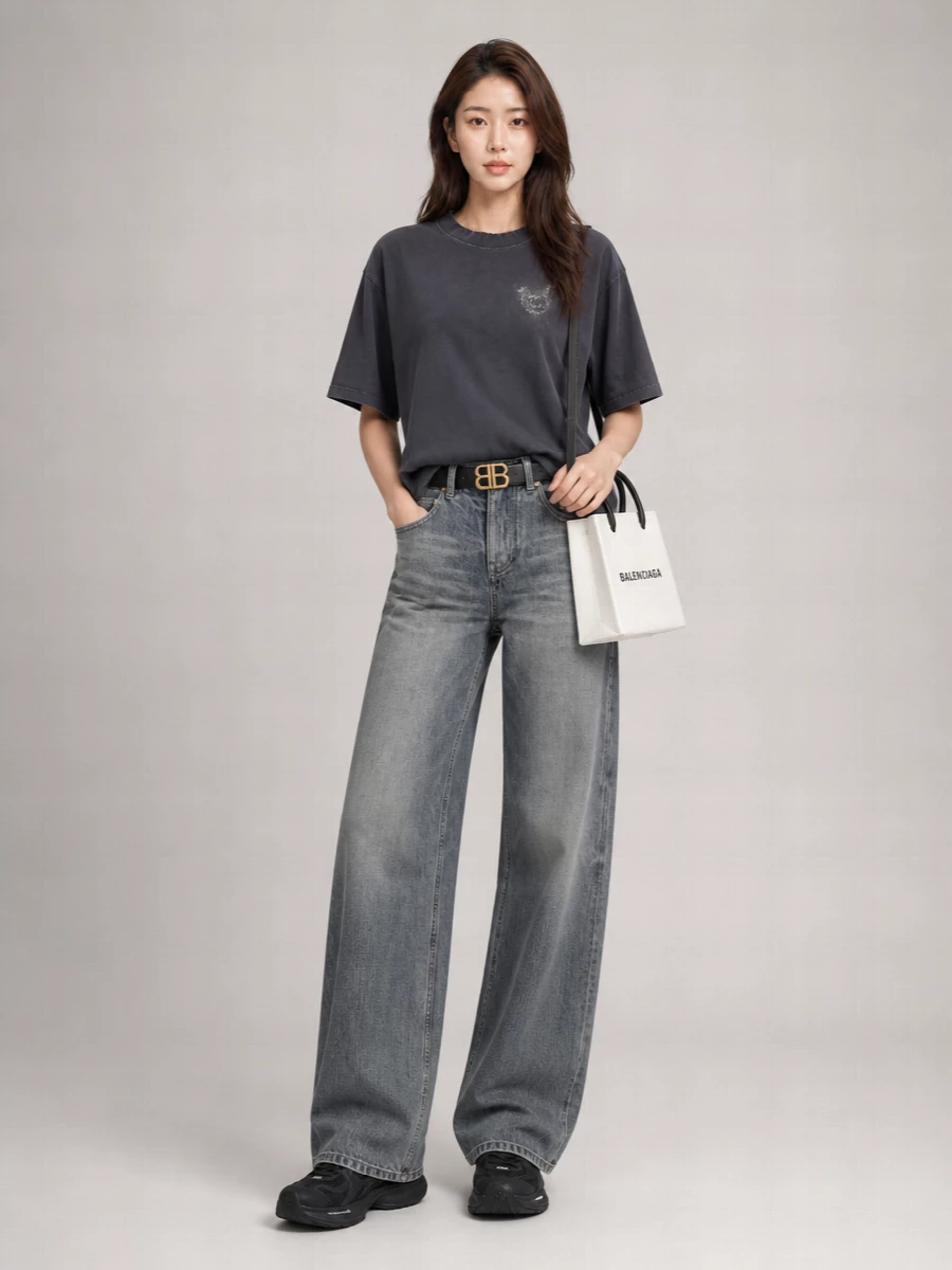 Balenciaga Printed Oversized T-Shirt