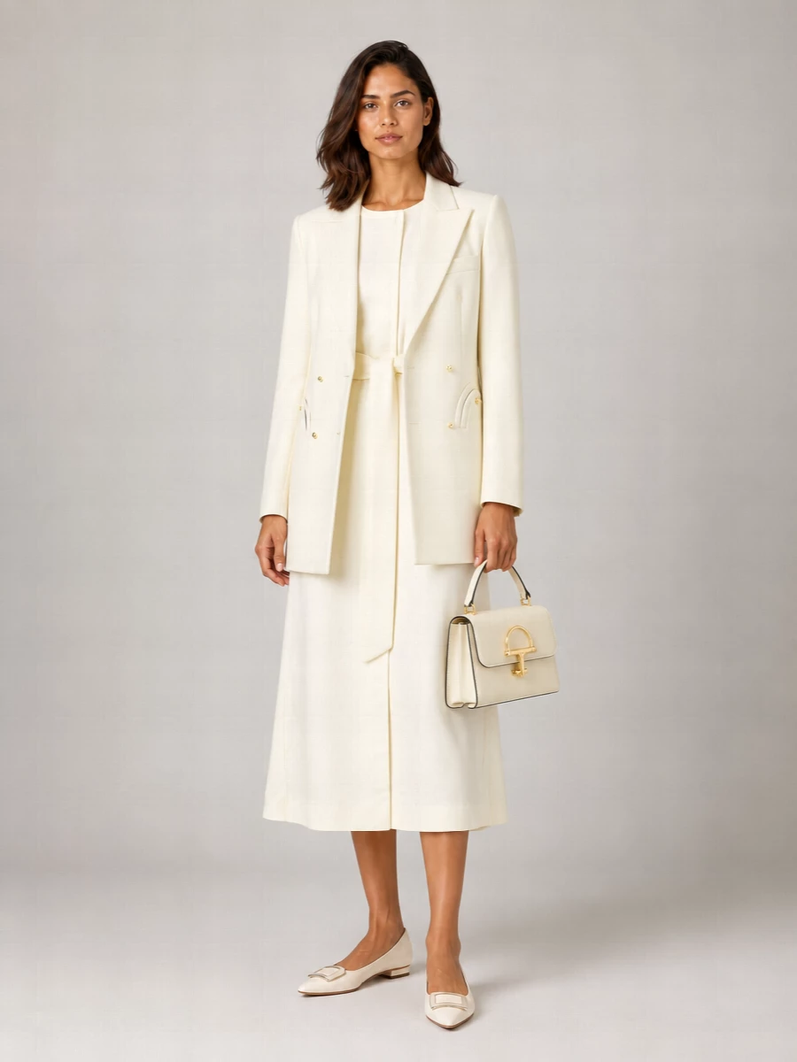 Blazé Milano Virgin Wool Double-Breasted Blazer