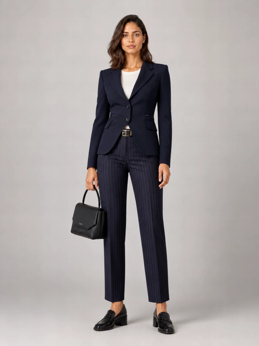 Lardini Cashmere Straight-Leg Tailored Trousers