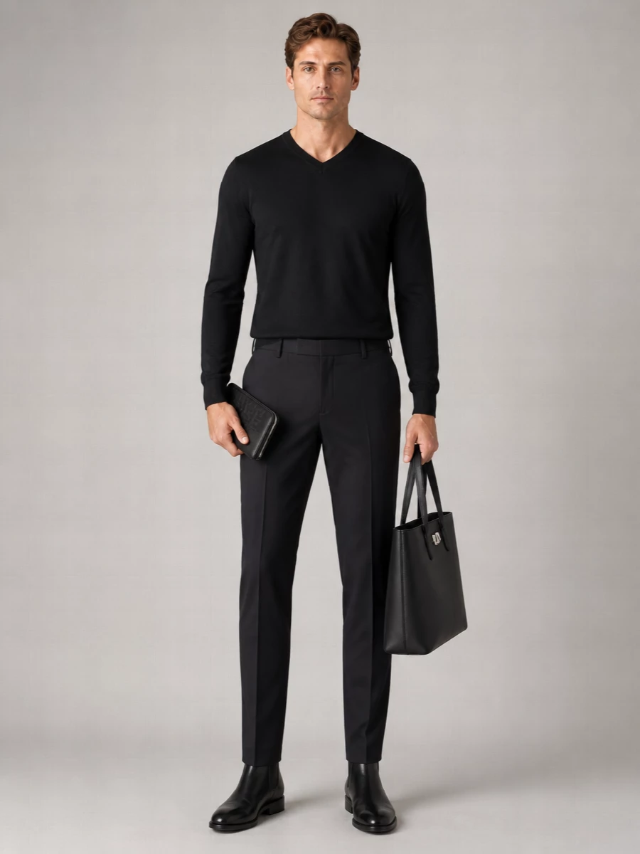 Fendi Leather Peekaboo Briefcase