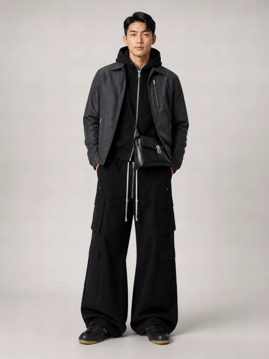 Rick Owens Drkshdw Nylon Padded Lightweight Jacket