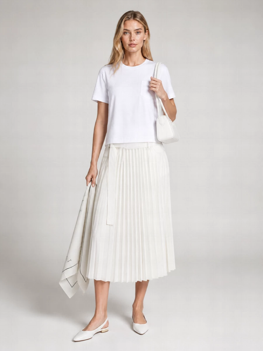 Sacai Cotton Jersey T-Shirt