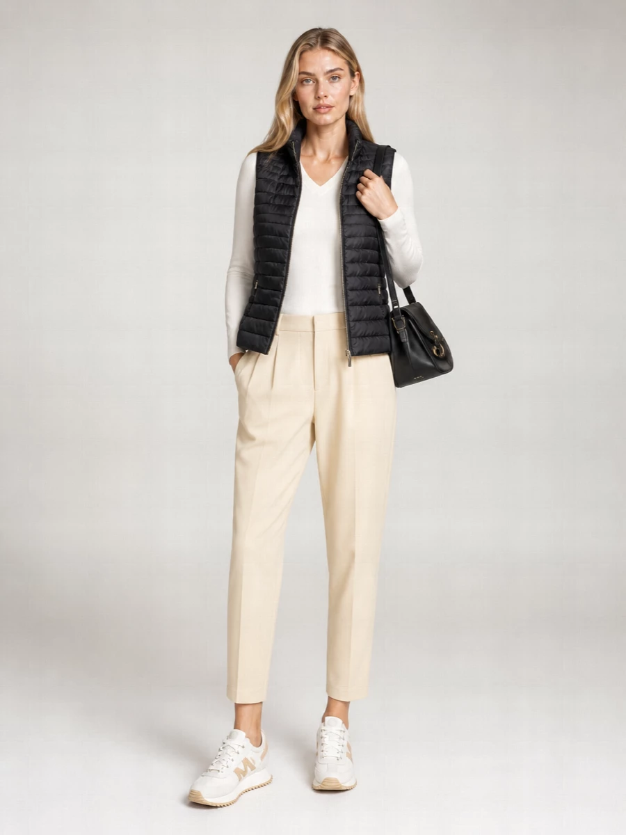 Moorer Quilted Down Hooded Gilet
