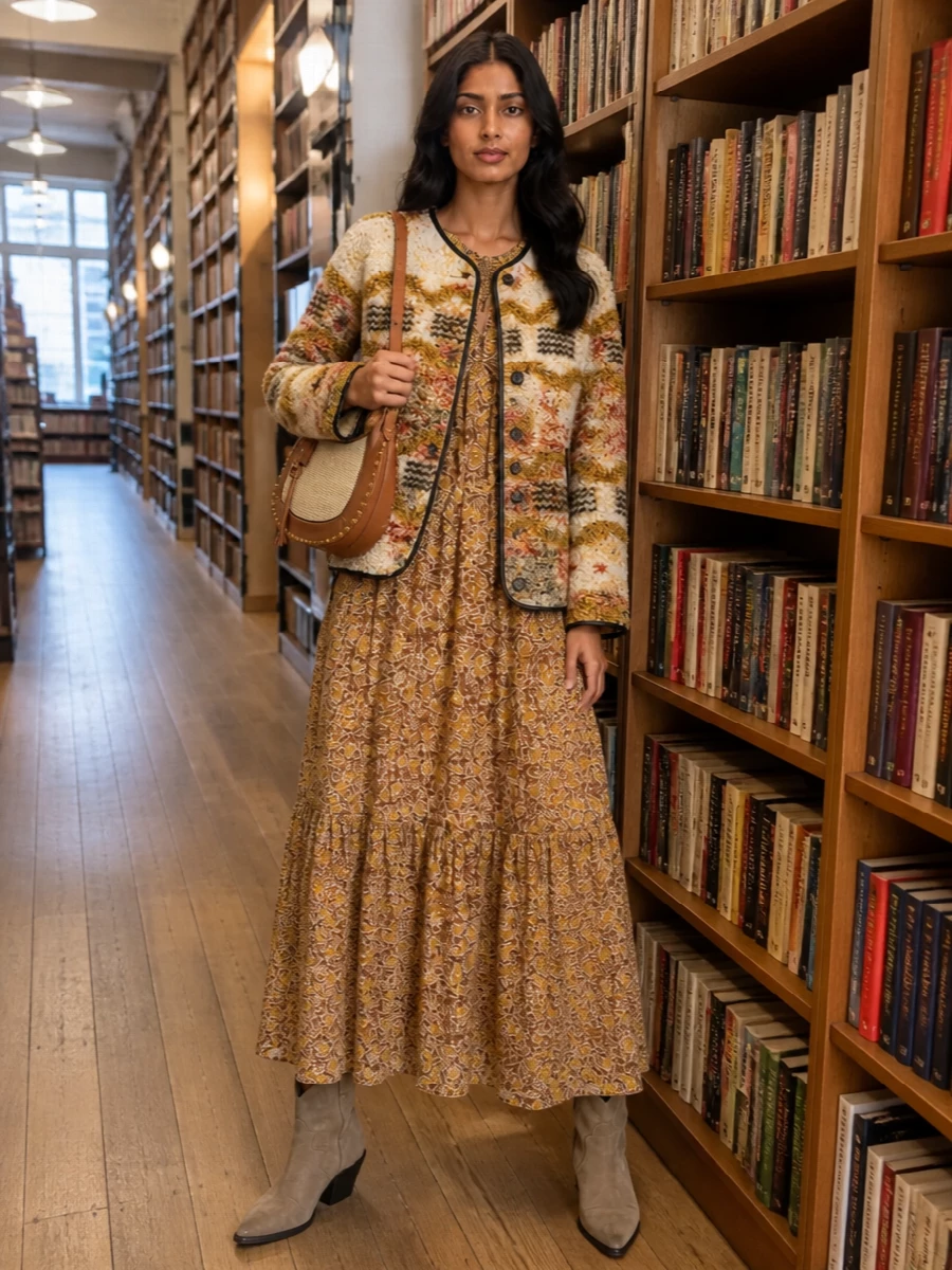 Isabel marant etoile floral maxi dress boots