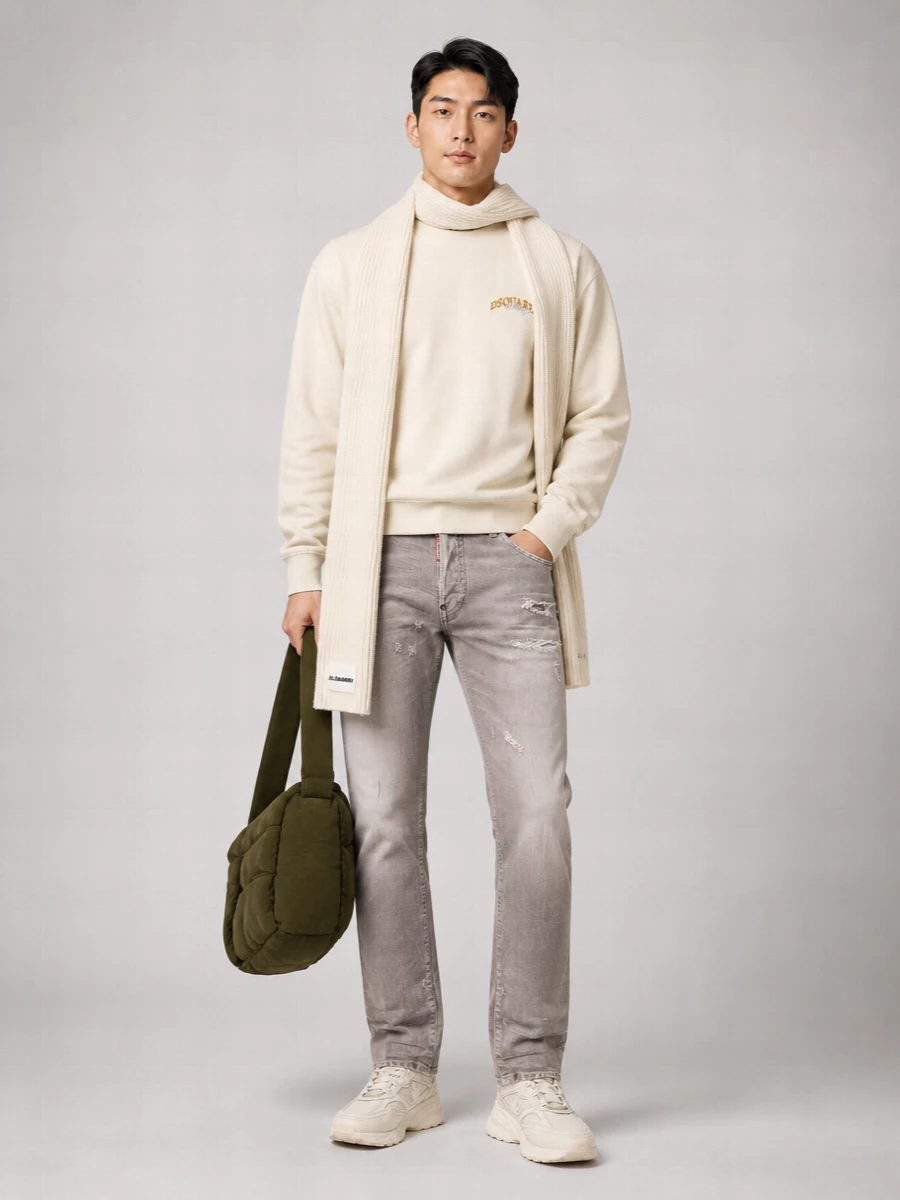 Dsquared2 Cotton Logo-Print Relaxed-Fit Sweatshirt