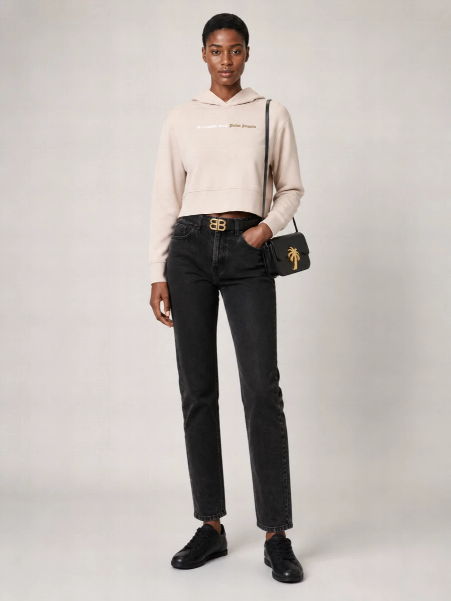 Palm Angels Denim Straight Trousers