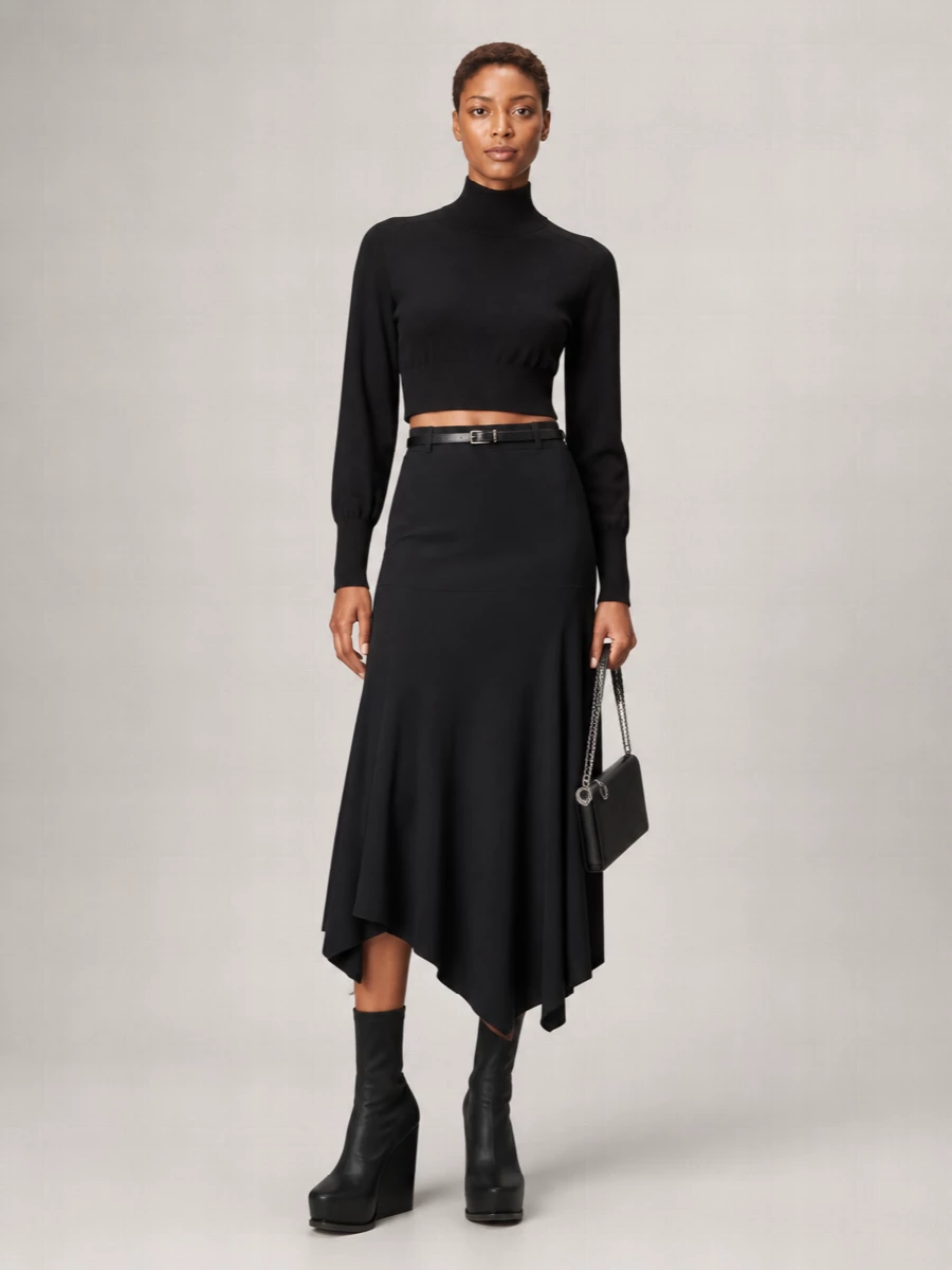 Stella Mccartney Asymmetric Midi Skirt