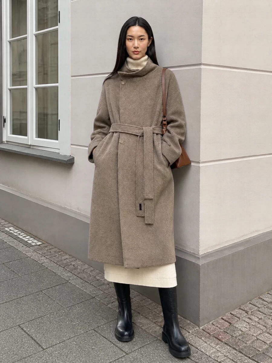 Fendi jil sander winter knit dress outfit