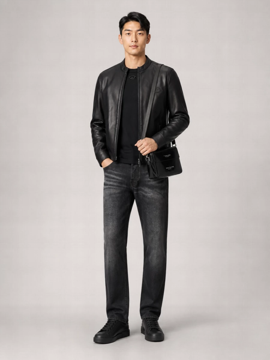 Diesel Lamb Leather Regular-Fit Jacket