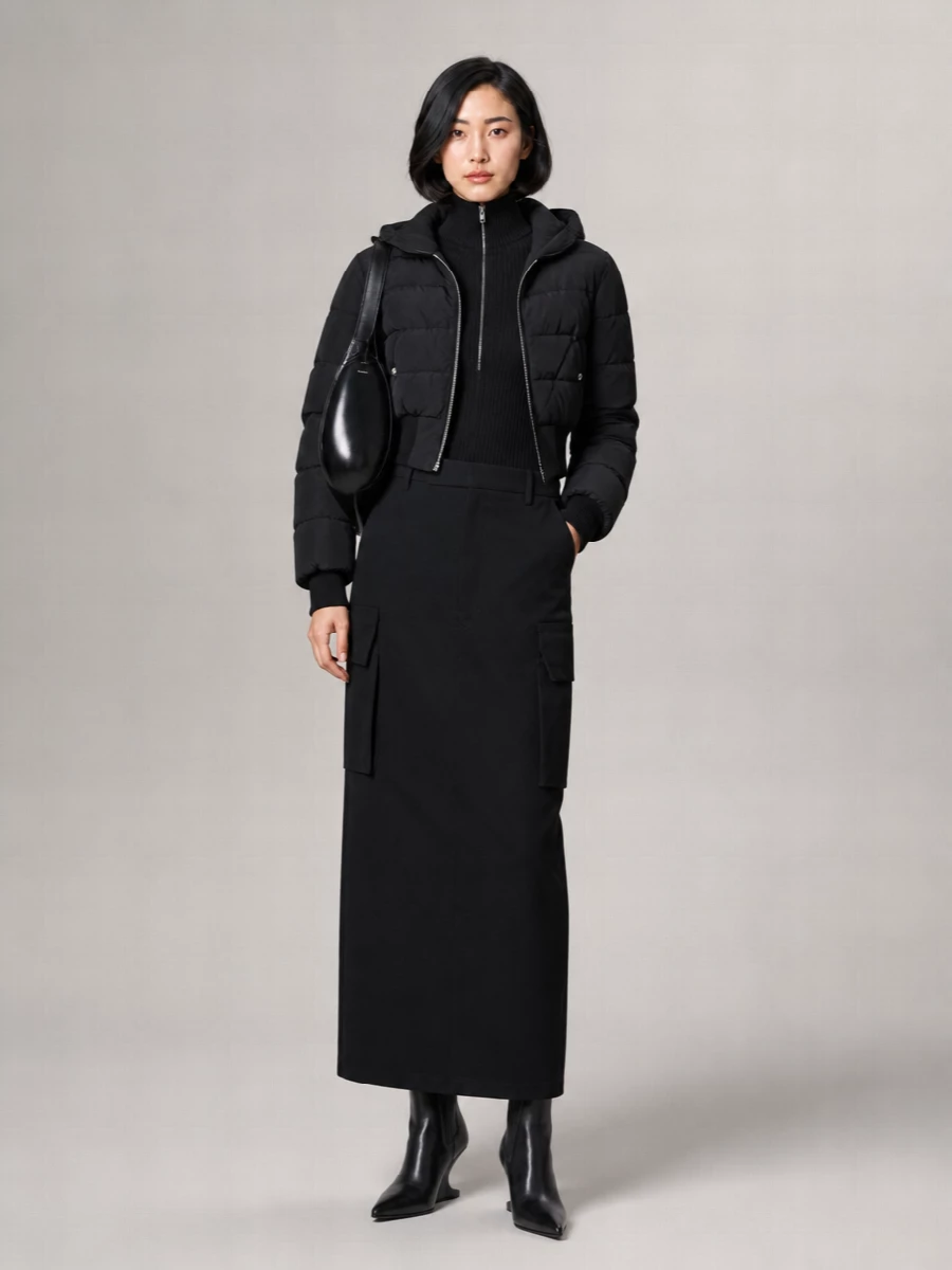 Rick Owens Hooded Quilted Down Puffer Jacket