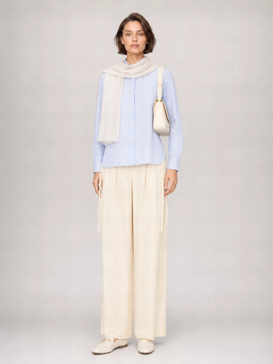 Le Sully Studio Embroidered Cotton Poplin Shirt